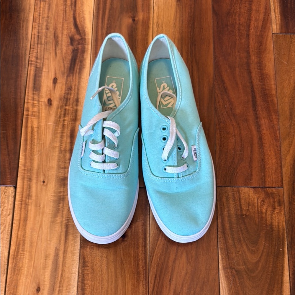 NEW Vans Blue Canvas Sneakers Low-Top Casual